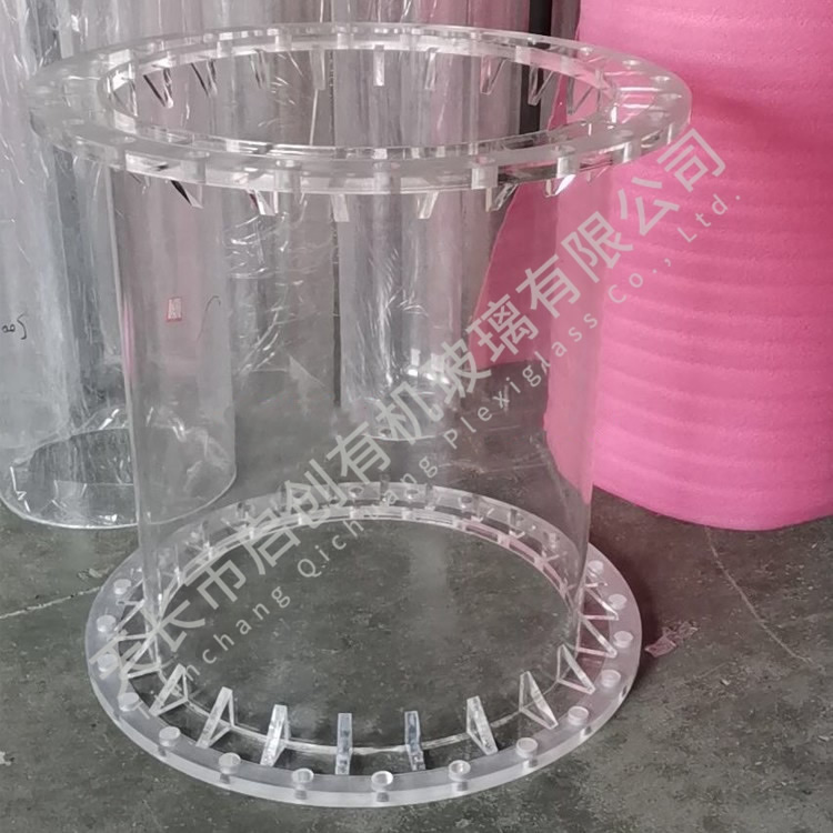 Acrylic pipe flange